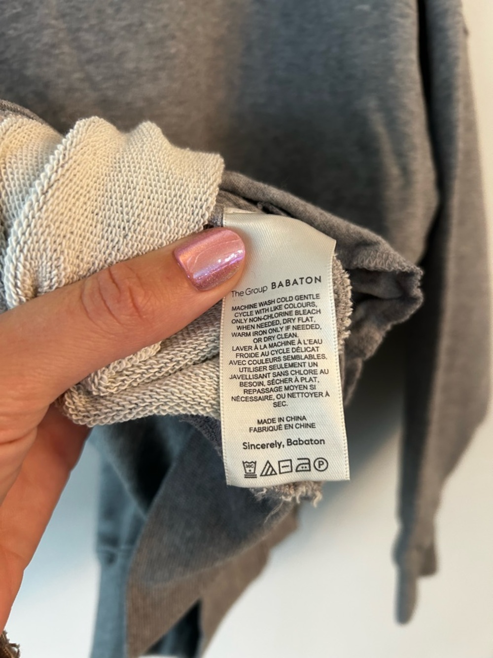 Aritzia Gray Mock-Neck Sweater - Picture 4 of 6